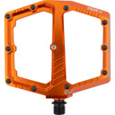 Orange pedal with black spindle