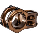 Brown stem with white logo