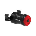 Black rear bike light