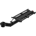 Black seat tube mounted rack