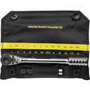 Silver torque set in black and yellow soft case