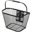 Black mesh front basket