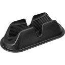 Black plastic wheel chock