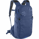 Blue backpack with gloss logos