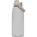 Transparent bottle with cream lid