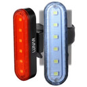 Front and rear light mounted on post