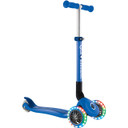 Globber Junior Foldable Lights Scooter Navy Blue