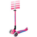 Globber Primo Fold Plus Lights Scooter V2 Fuchsia Pink/Sky Blue