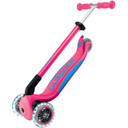 Globber Primo Fold Plus Lights Scooter V2 Fuchsia Pink/Sky Blue