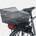 Basil Cento Steel Mesh Fixed Bicycle Rear Basket Black