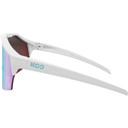 KOO Alibi MDD Matte White W/Turquoise Mirror Lens