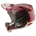 Troy Lee Designs D4 Carbon Helmet LE SRAM Radioscape Black / Berry