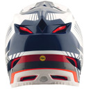 Troy Lee Designs D4 Polyacrylite Helmet Qualifer Blue / White