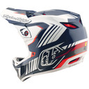 Troy Lee Designs D4 Polyacrylite Helmet Qualifer Blue / White
