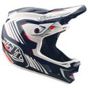 Troy Lee Designs D4 Polyacrylite Helmet Qualifer Blue / White
