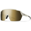Smith Shift Split Mag Sunglasses Matte Bone W/ ChromaPop Black Gold Mirror Lens