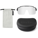 Smith Shift Split Mag Sunglasses White W/ ChromaPop Violet Mirror Lens