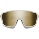 Smith Shift XL Mag Sunglasses Matte Bone W/ ChromaPop Black Gold Mirror Lens