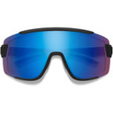 Smith Wildcat Sunglasses Matte Black W/ ChromaPop Low Light Rose Blue Mirror Lens