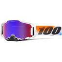 100% Armega HiPer Goggles United Mirror Red/Blue