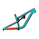VHS V3 Chainstay Protector Black
