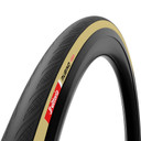 Black tyre with brown side wall