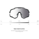 Magicshine Morpher Glasses White / Grey W/ Photochromic Lens