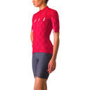 Castelli Dimensione Jersey Rich Red/Hibiscus-White