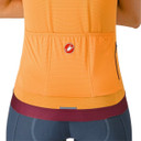 Castelli Espresso Womens Jersey Soft Orange/Deep Bordeaux