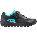 Northwave Core Plus 2 Womens MTB Clip-In Shoes Black/Turq