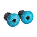 Supacaz Super Sticky Kush Star Fade Blue Refract + Blu Star Plugz