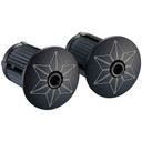 Supacaz Super Sticky Kush Star Fade Fire Refract + Blk Star Fade Plugz