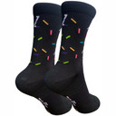 Zeffz Confetti Sock Black