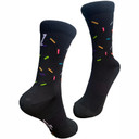 Zeffz Confetti Sock Black