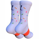 Zeffz Confetti Sock White