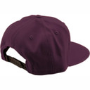 Troy Lee Designs Badge Flat Bill Snapback Hat Sangria