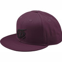 Troy Lee Designs Badge Flat Bill Snapback Hat Sangria