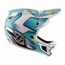 Troy Lee Designs D4 AS Composite Helmet Crest Real Teal