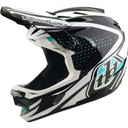Troy Lee Designs D4 AS Polyacrylite Helmet The Line Charcoal / White