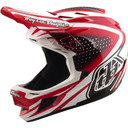 Troy Lee Designs D4 AS Polyacrylite Helmet The Line Fire / White