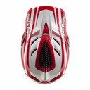 Troy Lee Designs D4 AS Polyacrylite Helmet The Line Fire / White