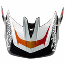 Troy Lee Designs D4 Visor Lined Up White