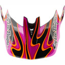 Troy Lee Designs D4 Visor Torched Carbon / Magenta