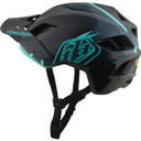 Troy Lee Designs Flowline SE AS Helmet Badge Carbon / Real Teal