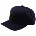 Troy Lee Designs Signature Flat Bill Snapback Hat Indigo