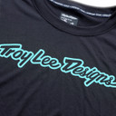 Troy Lee Designs Skyline Long Sleeve Ride Tee Signature Black / Real Teal