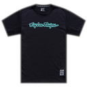Troy Lee Designs Skyline Short Sleeve Ride Tee Signature Black / Real Teal