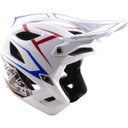 Troy Lee Designs Stage Stunt AS Helmet Pinstripe White