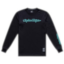Troy Lee Designs Youth Skyline Long Sleeve Ride Tee Signature Black / Real Teal