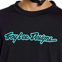 Troy Lee Designs Youth Skyline Short Sleeve Ride Tee Signature Black / Real Teal